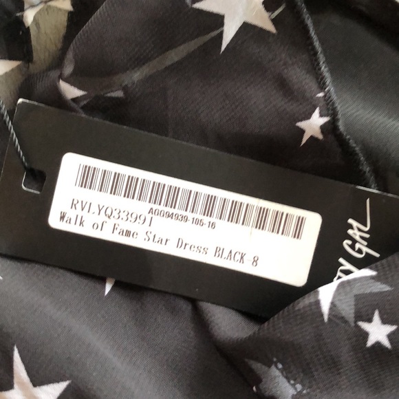 NWT Nasty Gal Walk of Fame sheer star print dress - - Picture 9 of 11